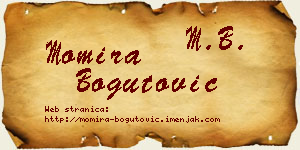 Momira Bogutović vizit kartica